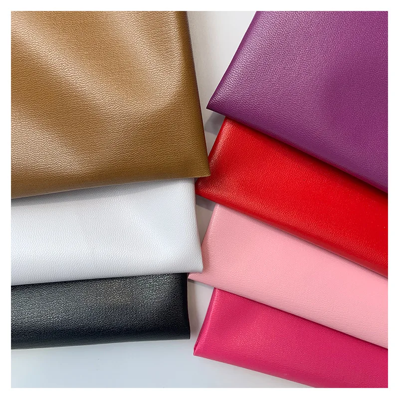 Custom 0.4 mm Embossed Nappa 3D Texture Artificial Faux Synthetic Upholstery Leather PVC Pig Full Grain Leather for Upholstery