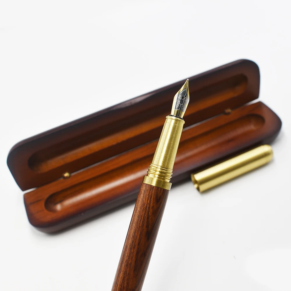 Handcrafted Luxury Fountain Pen Case - Wooden Fountain Pen Case