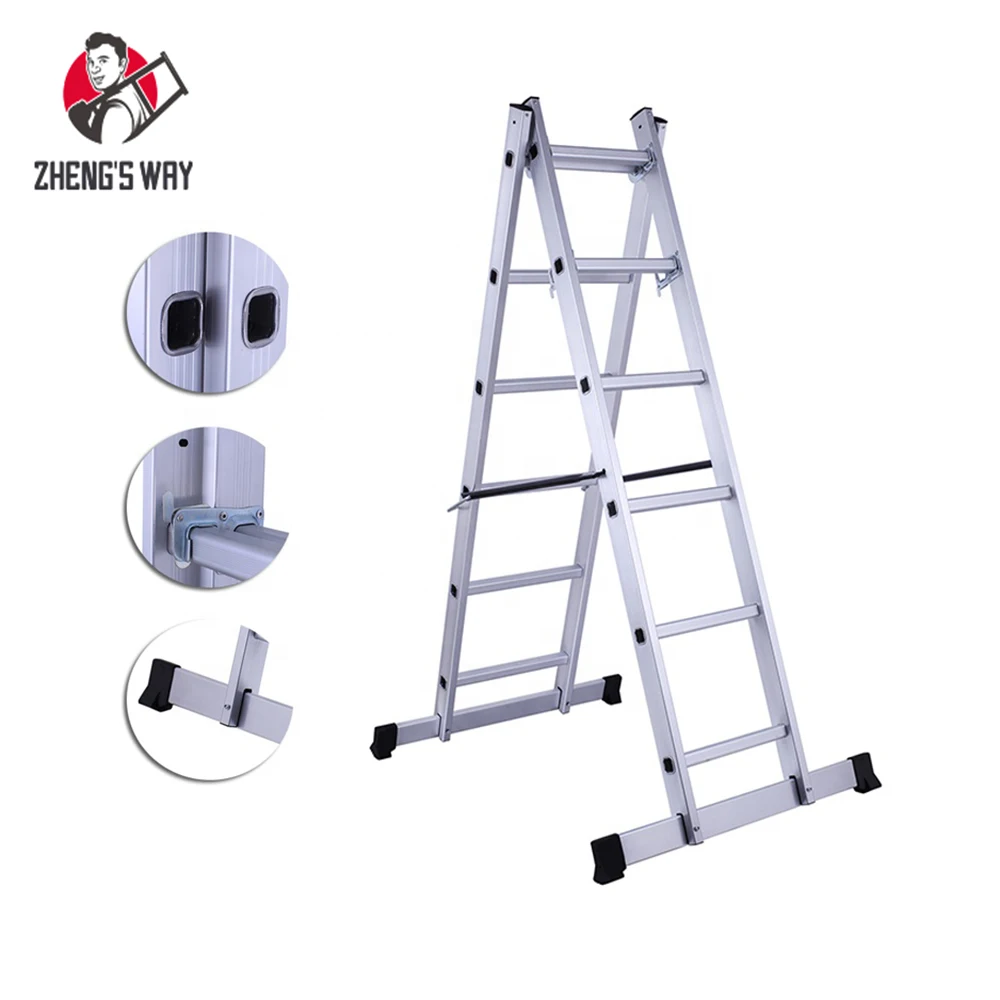 Zheng's Way Section Extension Ladder Super Adjustable Extensible