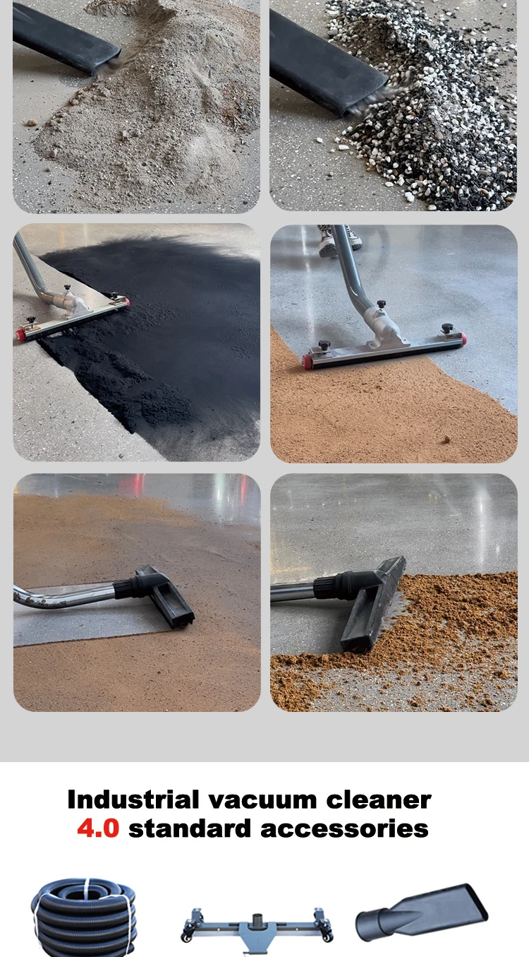 Boshuo dépoussiéreur commercial sec et humide à double usage haute puissance ventilateur à cinq brosses aspirateur industriel