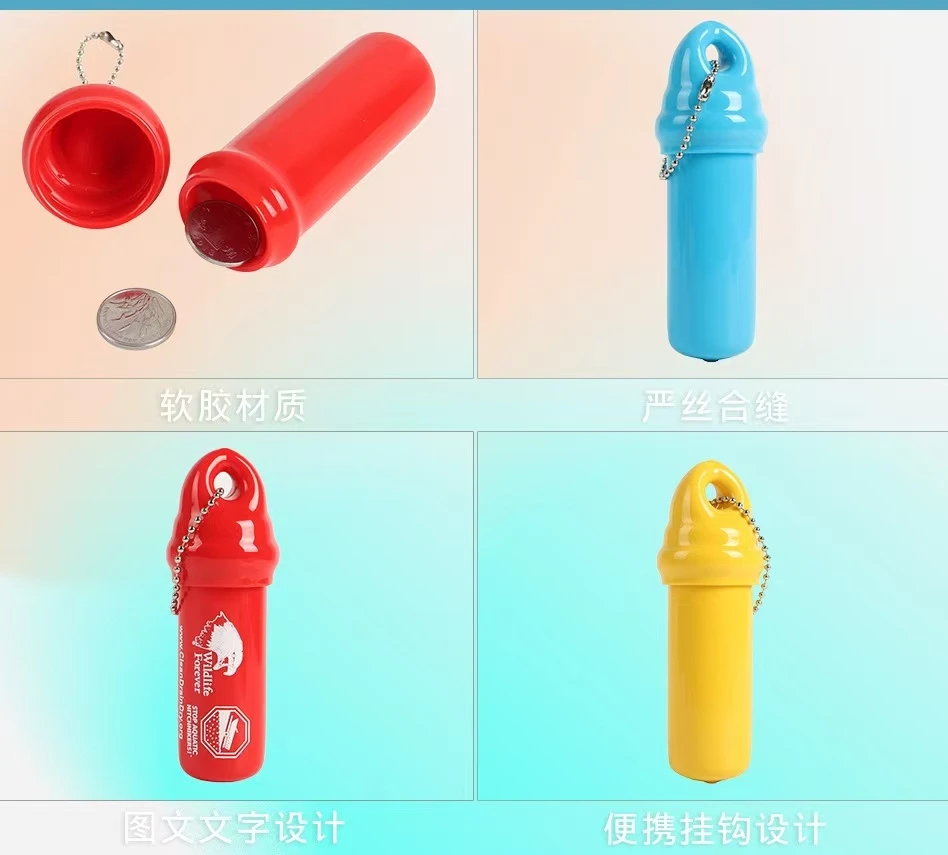 Factory PVC and Soft Rubber Cylindrical Coin Purse/Storage Wallet with Customizable Logo and Patterns preview 6