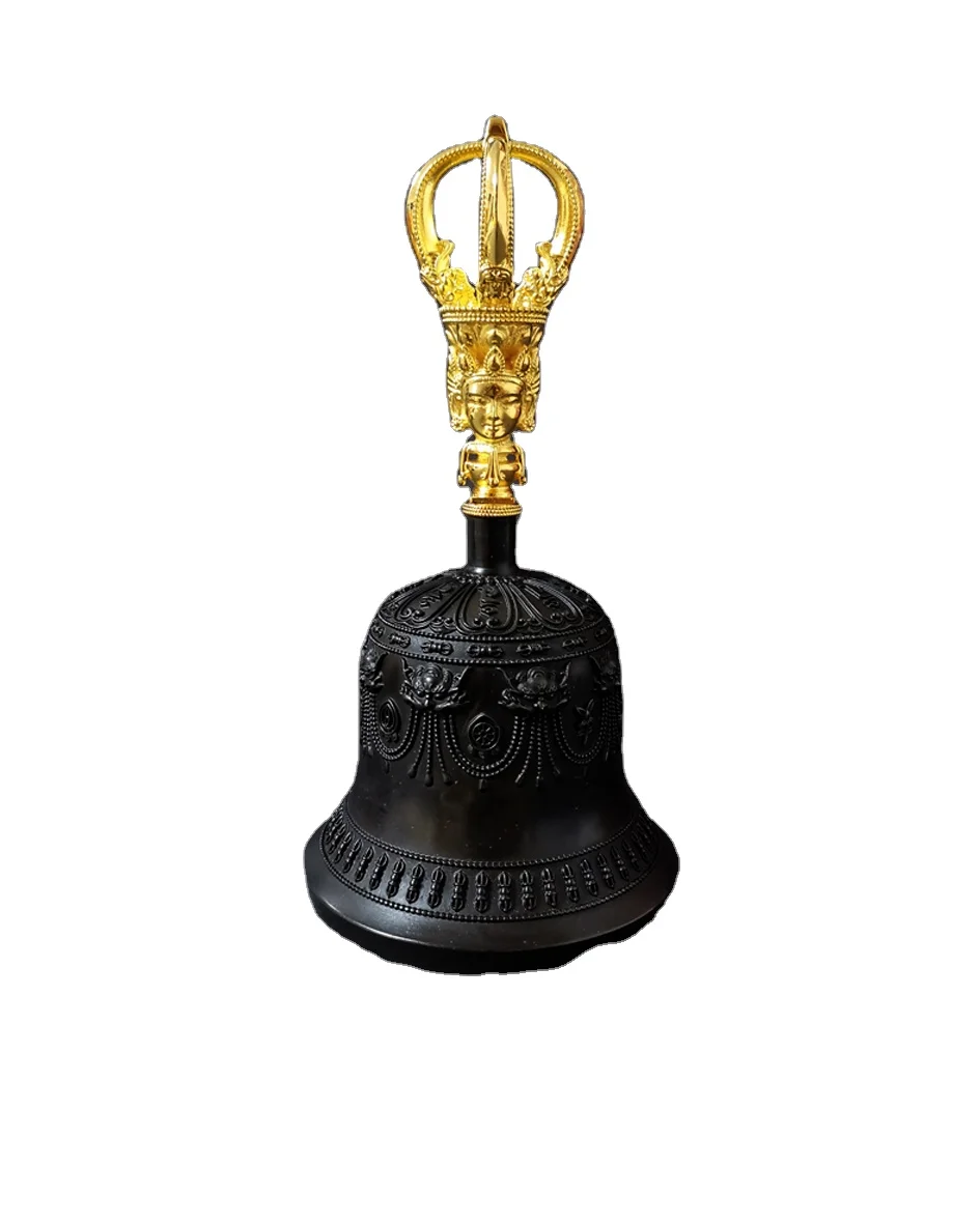 АНТИЧНЫЙ ТИБЕТСКИЙ религиозный латунный качественный колокольчик Vajra Dharma предметы тибетский буддийский медитационный колокольчик