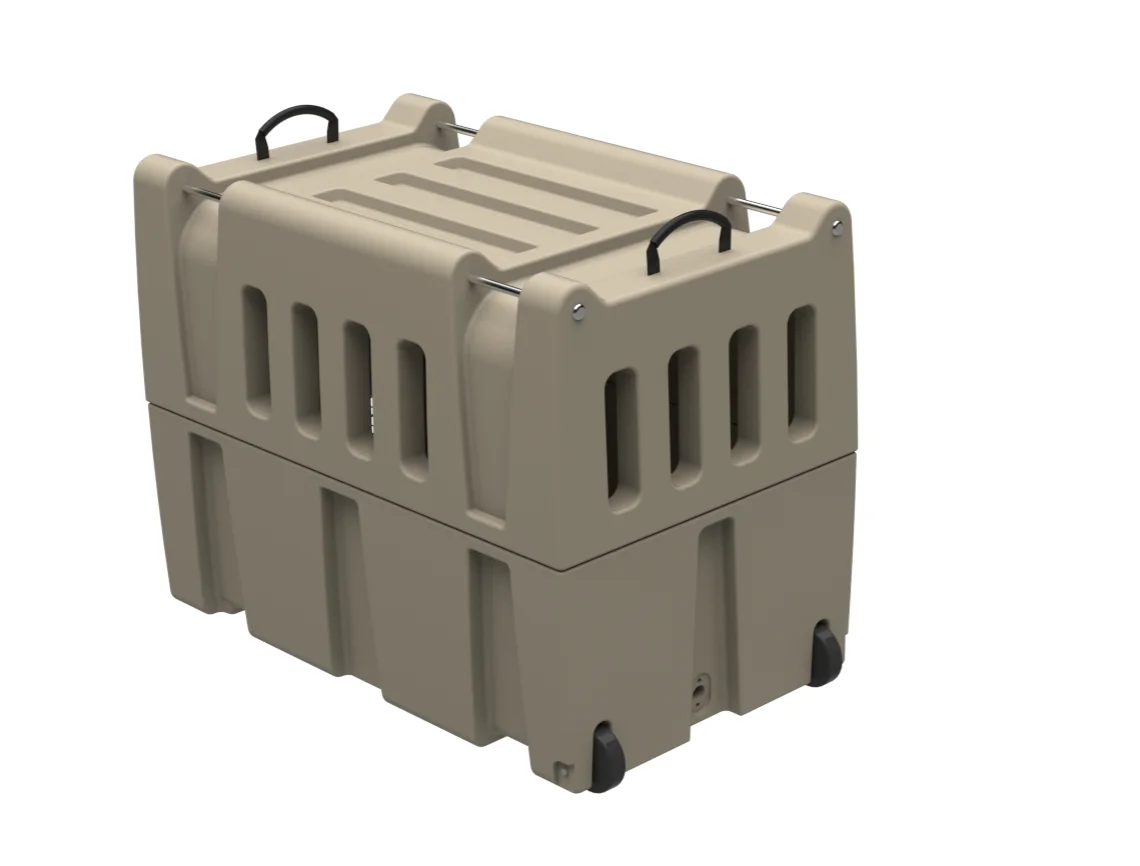 Prime Custom Tough Dog Cage Plastic Rotomolded Travel Pet House Modular