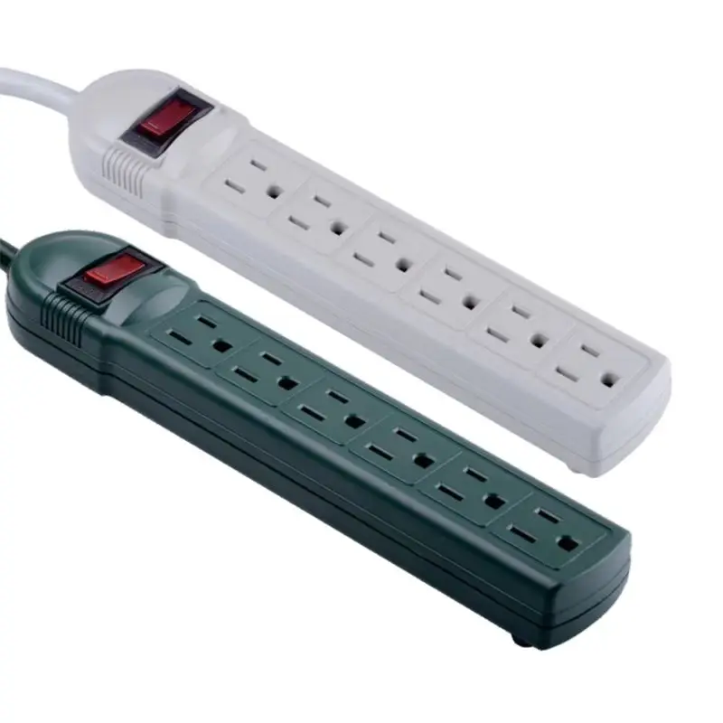 14awg Heavy Duty 6outlets Outlet Power Strip Surge Protector Reset
