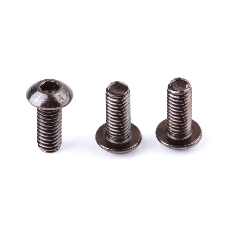 Class 12.9 high strength DIN7380 ISO7380 hexagon socket screws round head pan head screws half round cup screws