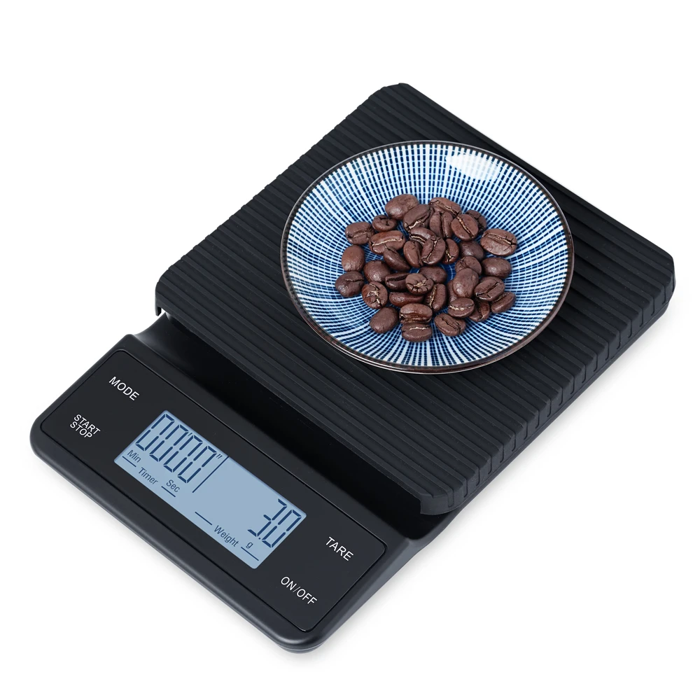 Kitchen Scale Coffee Weighing Fully waterproof 6000G/1G Coffee Scale  Rechargeable Highly Sensitive Kitchen Scale LCD Scales - AliExpress