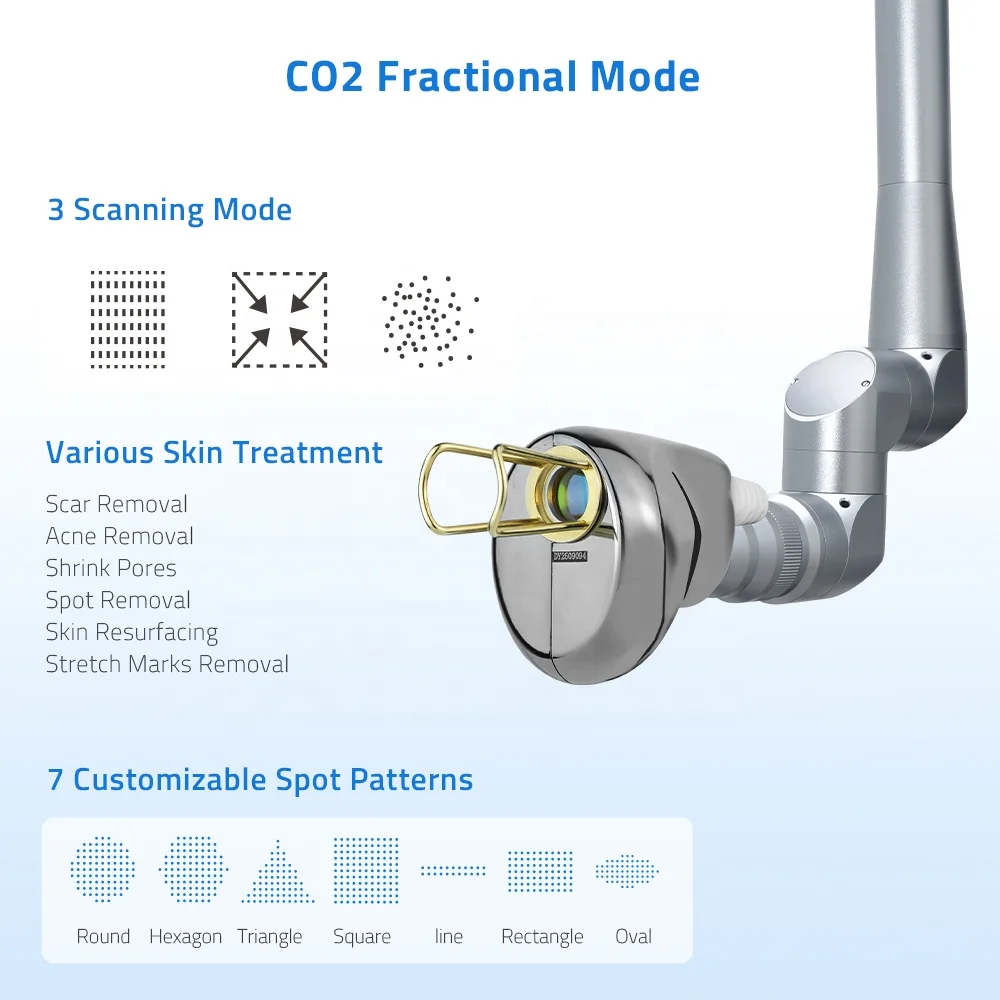 Medical Beauty Equipment for Acne/scar Removal Skin Rejuvenation CO2 Fractional Laser Therapy Device Self-Leveling Technology