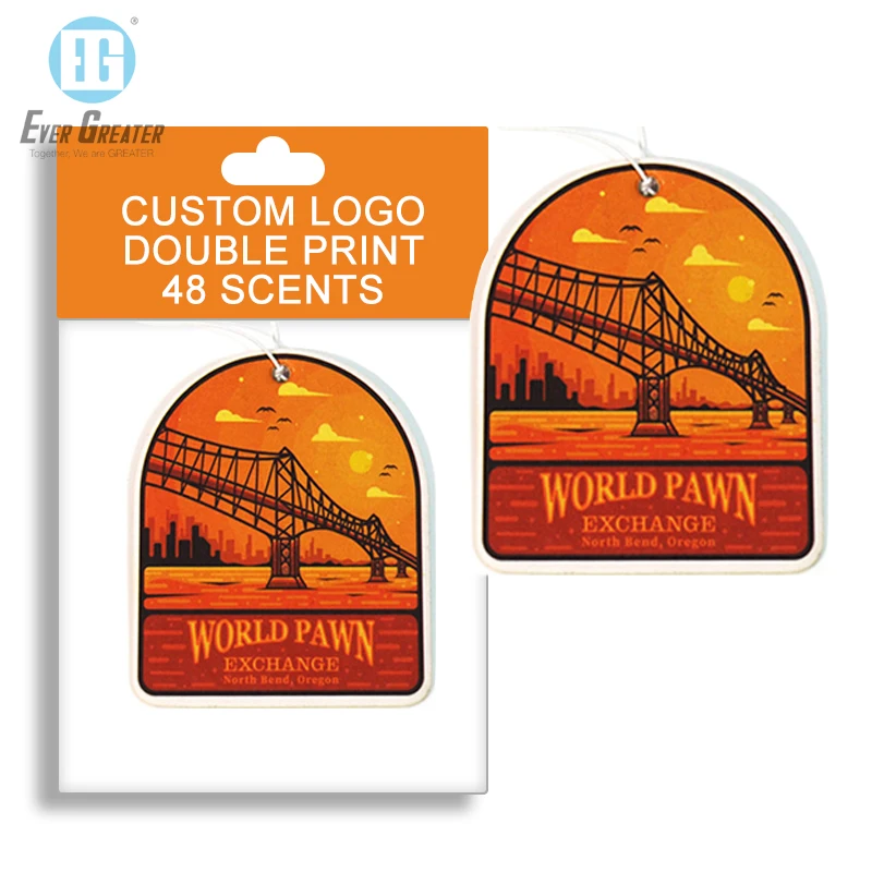 Personalized Sublimation Blanks Air Fresheners Custom Paper Car Air