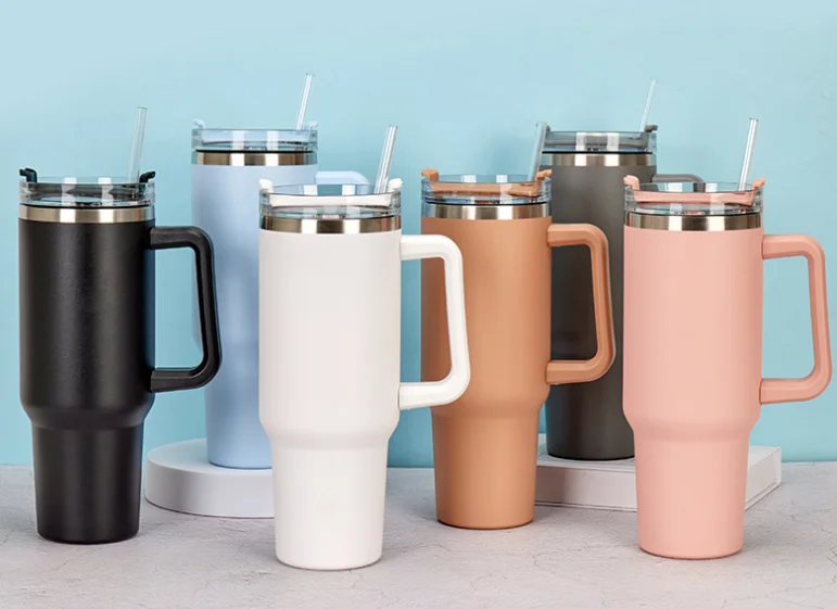 Wholesale Stainless Steel Thermos Cup With Custom Logo Vacuum Insulated Coffee Cup Mug Beer Cups