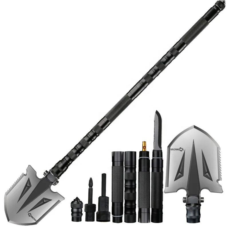 Outdoor Muntilfunction Camping Folding Shovel Multitool Survival Tools Compact Portable Shovel