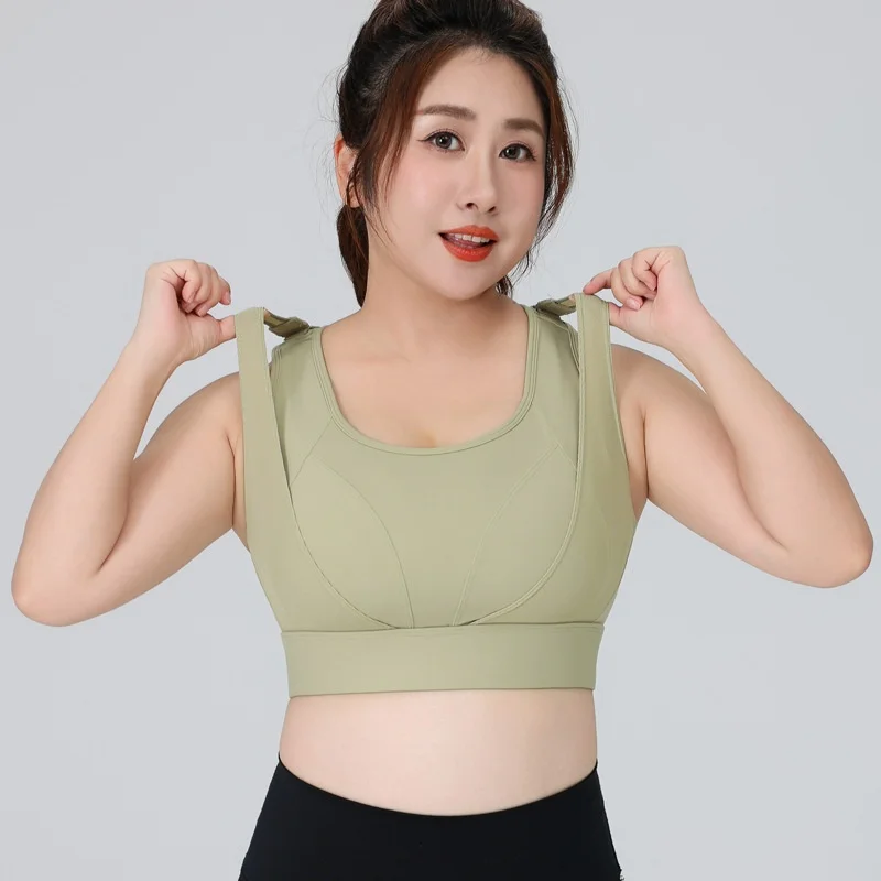 Large Size High-Strength Anti-Sagging Sports Bra Beautiful Back Adjusts Shock-Proof Fitn preview