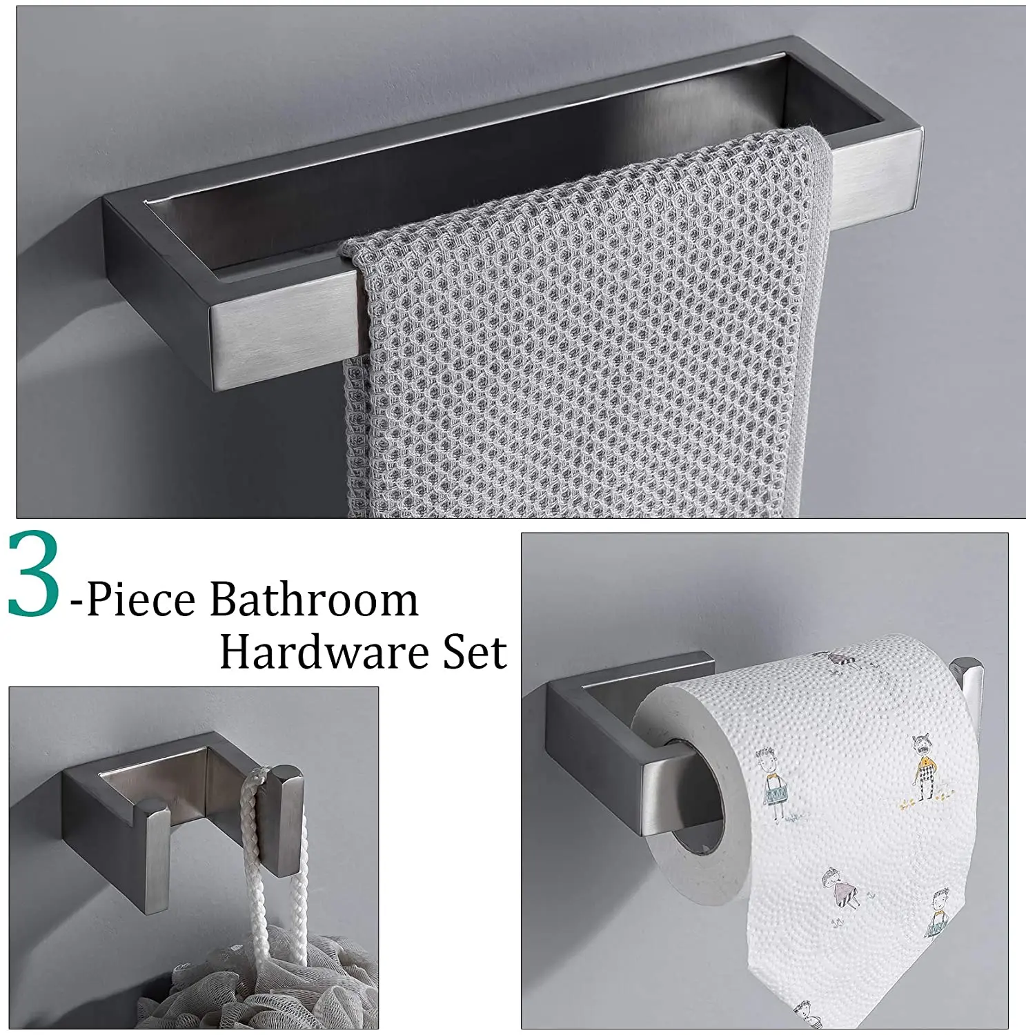 タオル掛け・バー | パーツ・ハードウェアの商品一覧 | toolbox タオルバー つや消しステンレススチールとゴールド、タオルホルダー、フック、トイレットペーパーホルダー、トイレブラシホルダー、タオルホ