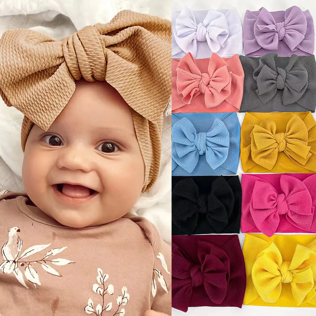 Hot Sale New Design Plain Color Baby Hair Accessories Baby Headband For