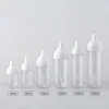 Clear lotion pump bottle