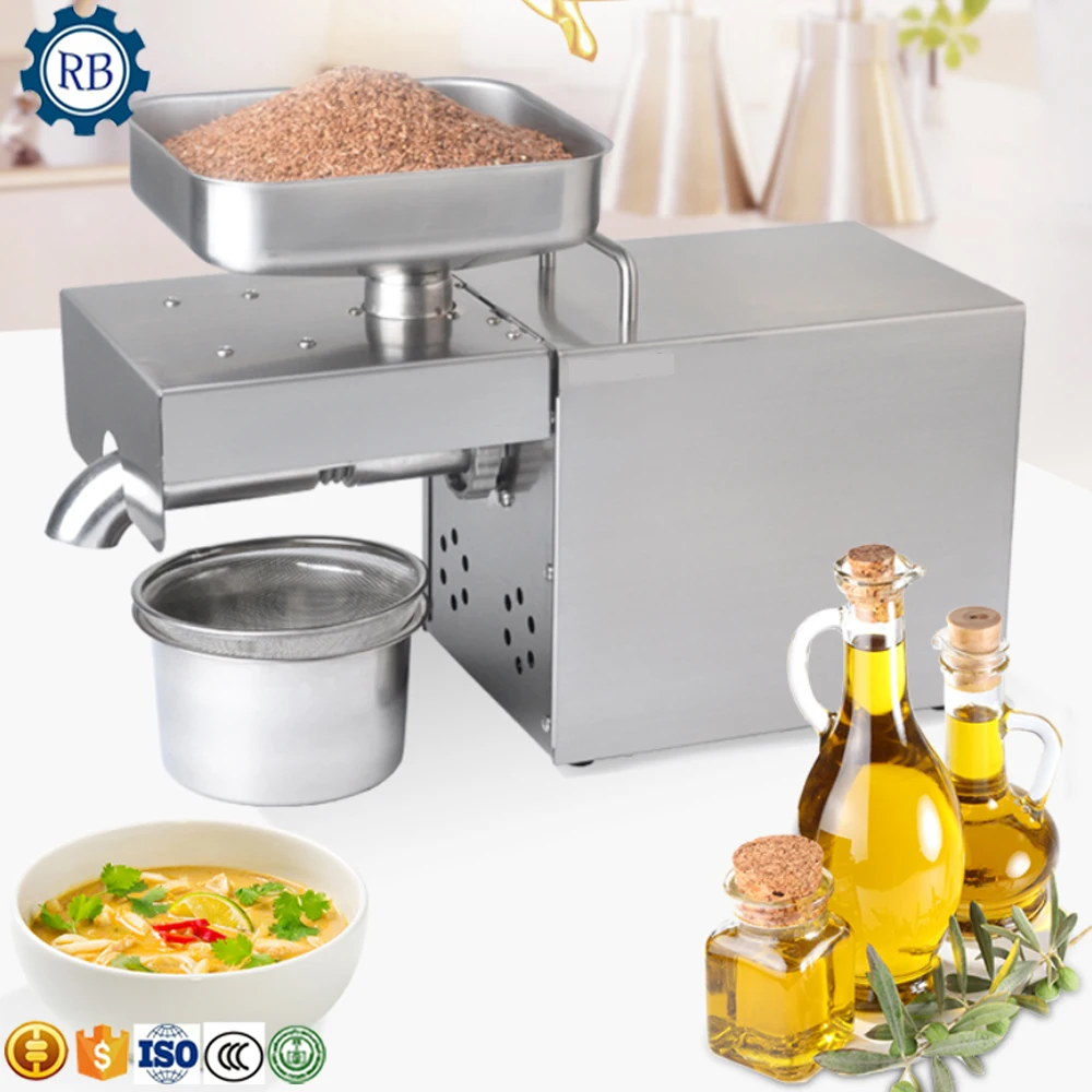 Home Oil Extraction Machine Commercial Seed Cold Oil Press Machine Olive for Small Business Motor Hot Product Provided 220v