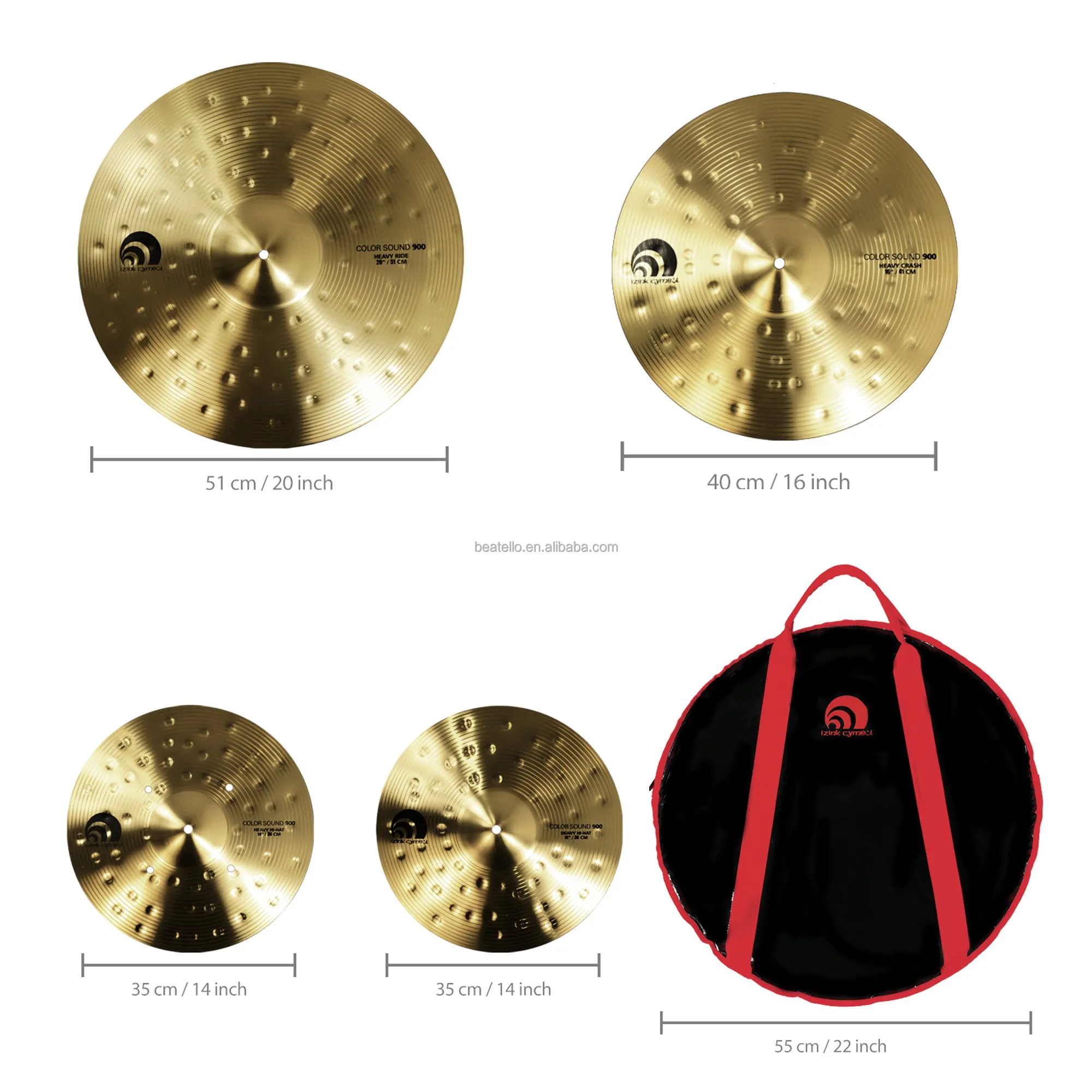 JBK Franklin 522 Professional 5-Piece Drum Set for Jazz Musicians