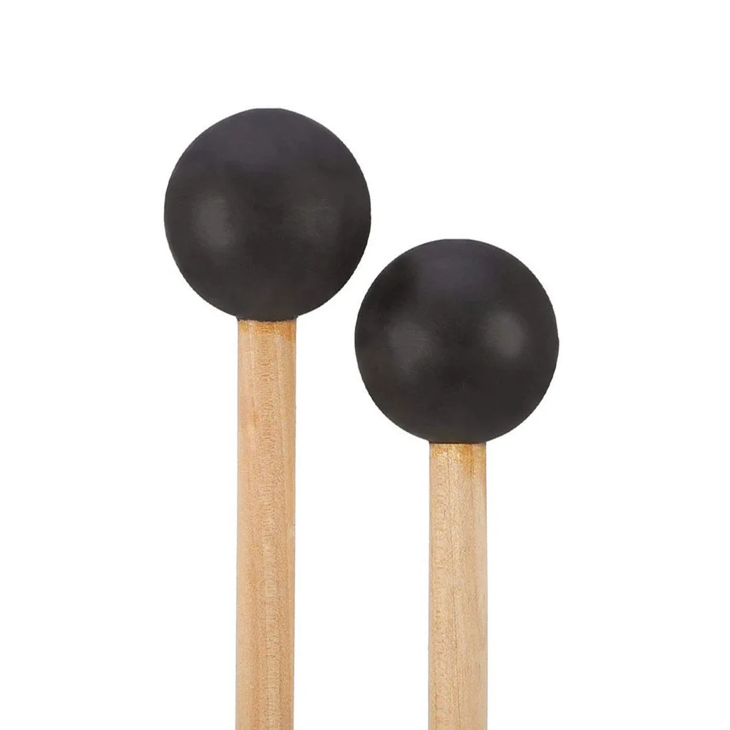 Baguettes De Percussion En Caoutchouc Et Bois - Pour Marimba, Xylophone, Tongue Drum, Handpan, 18.5 Cm