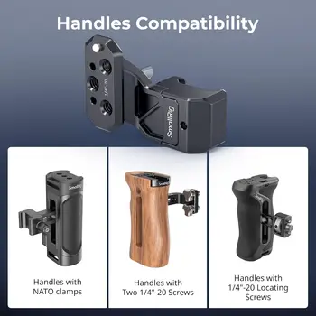 SmallRig Side Handle Extension Adapter Part with NATO Clamp for NATO Rails, Cages with Built-in NATO Rails Mounting Plates detail image