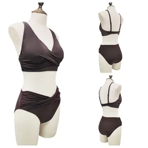 Custom Sexy Women's High-Waisted Boxers 2-Piece High-Waisted Shorts Set Sexy Bikini Beach Two-Piece Hot Style for Women