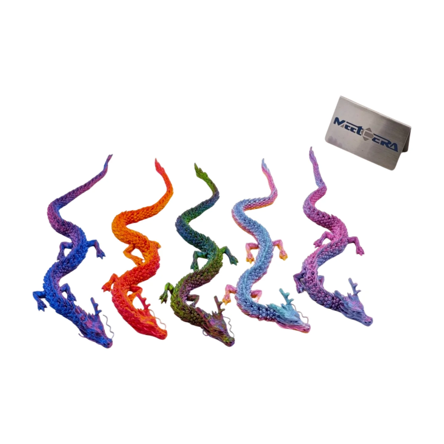 Discounted Bulk Stock of 30cm-120cm Flying Crystal Dragon PLA 3D Printed CNC Machined Stainless Steel Flying Dragon