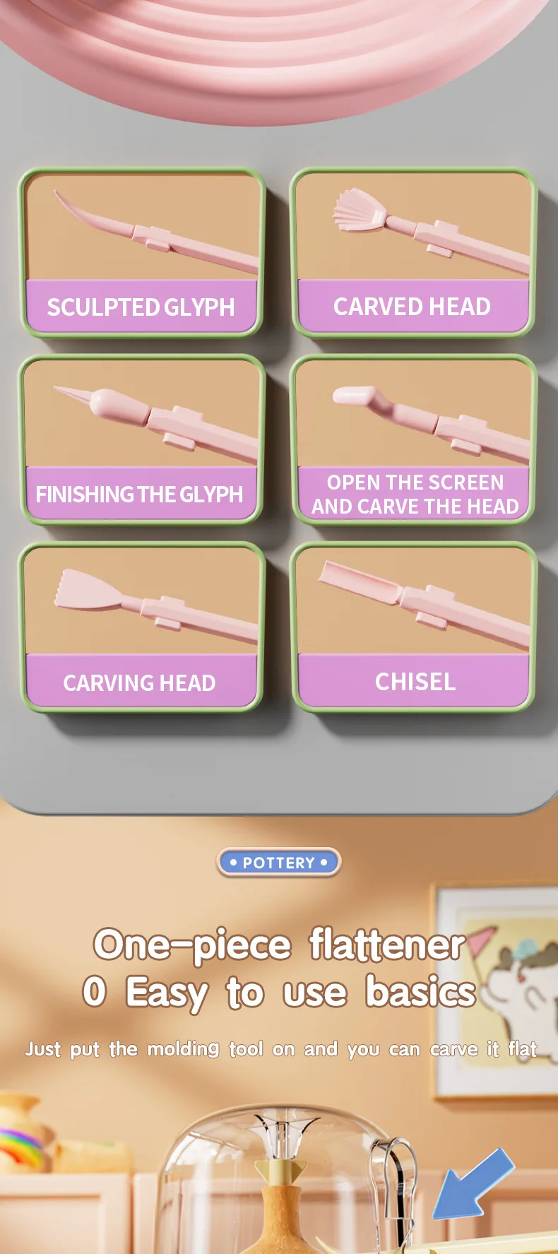 Creative Diy Painting Art Kit Electric Pottery Wheel Ceramic Machine Toy With Modeling Clay Mini Pottery Machine For Kids