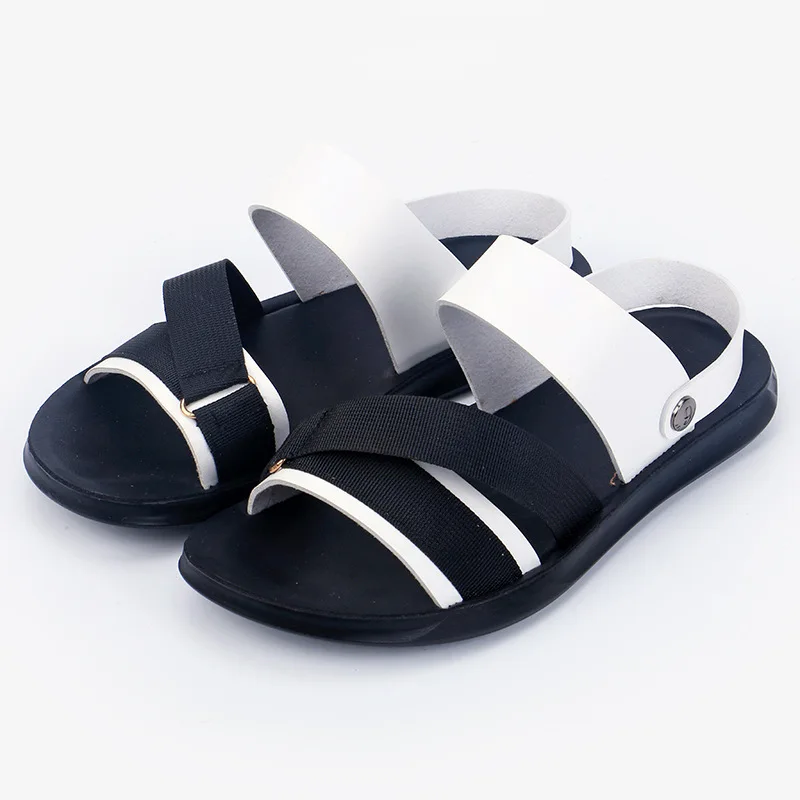 WEH Sandals Men leather brand 2023 New Summer Trend Sports Leisure Driving  Sandals Beach Dual-purpose Deodorant Men Slippers - AliExpress