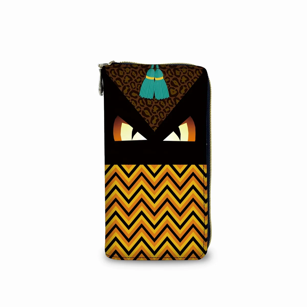 Unisex Waterproof Long Wallet with Zipper Custom Logo Multi