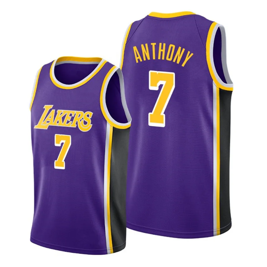 Los Angeles Lakers AU Edition #7 Carmelo Anthony JERSEY