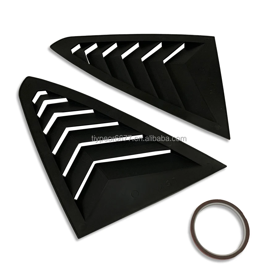 product tiypeor auto exterior accessories for mg7 mg 7 jdm car rear side window louvers air vent scoop shades cover blinds-8