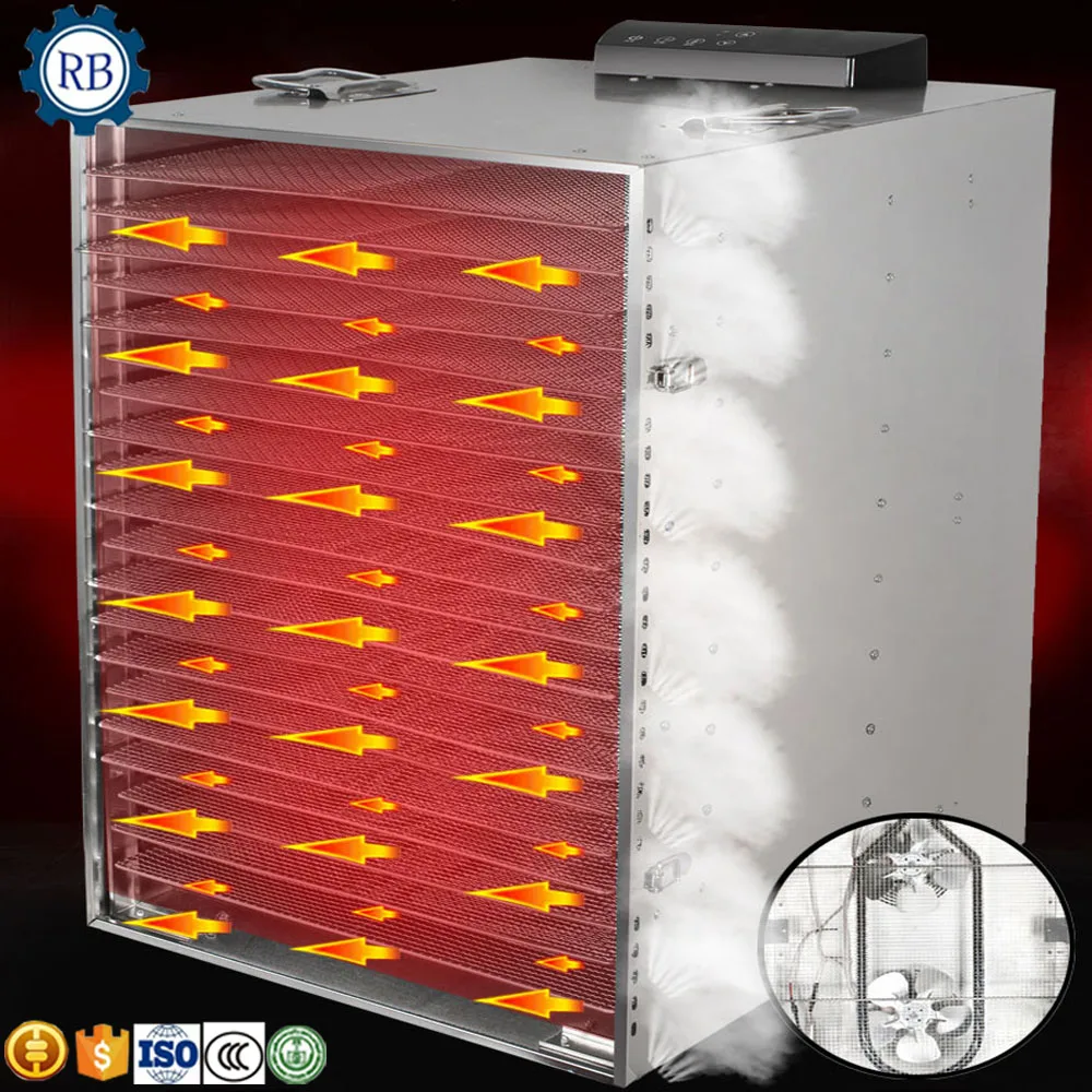 20 Layers Small Low Price Food Dryer Fruit Dehydrator Fish Drying Machine/20 Trays Food Drying Dehydration Machine - Image 5