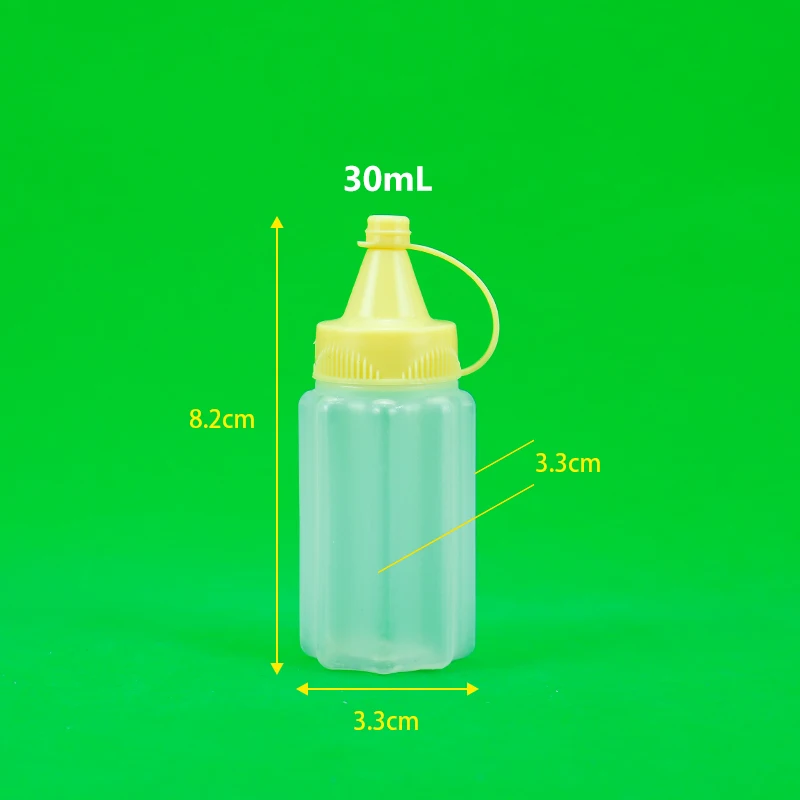 Portable 30ml Mini Dispenser for Ketchup Tomato Mayonnaise Mustard Travel-friendly Small Sauce Squeeze Bottle for Food Packaging