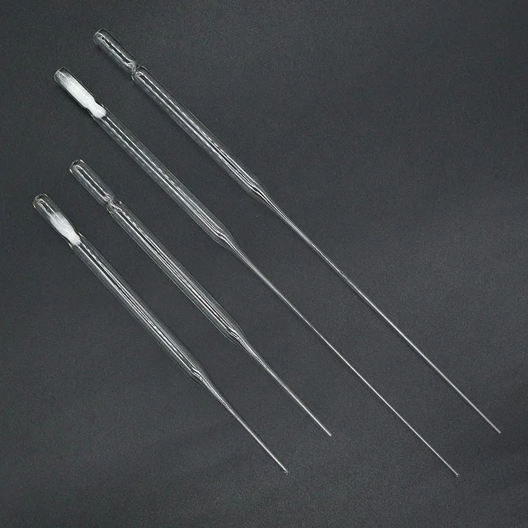 Trummed Disposable Glass Pasteur Pipette 150mm With Plain Or Cotton