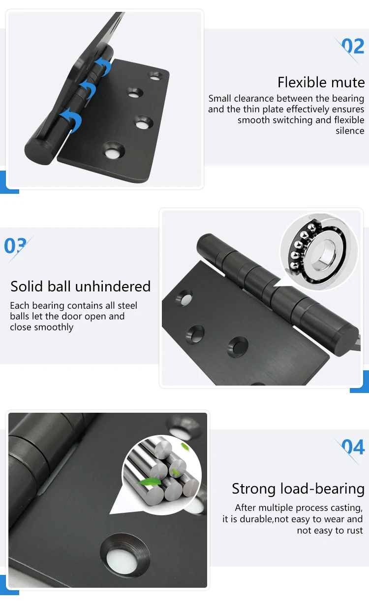 Wholesale 4 Inch Rounded Corner Door Hinge Ss Stainless Steel Hinges