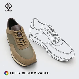 LANCI China Shoe Manufacturers for Genuine Leather Shoes OEM Manufacturing Mens Leather Sneakers Shoes