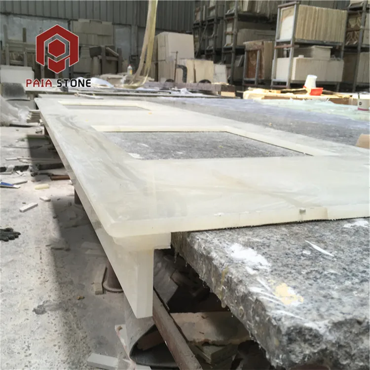product high quality transparent backlight pure white onyx slab marble for bar top-5