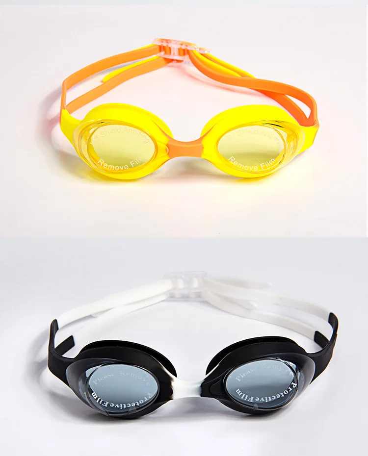 Детские HD очки для плавания с затычками для ушей, противотуманные, с защитой от ультрафиолета, детские очки для плавания