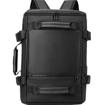 New Men's Backpack Business Large Capacity Computer Bag Multi-functional Cross-body Bag Portable Travel Backpack