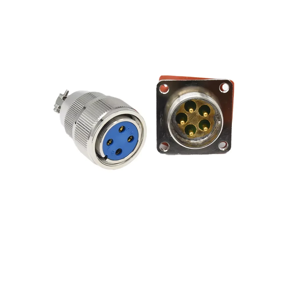 MX Series Glass Sinter Speakon Hermetic Connector Metal Stainless Steel IP67 Waterproof 5Pin Sealed Aviation Plug Socket