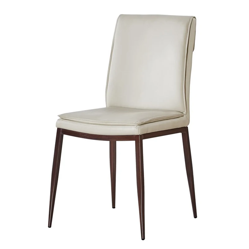 Modern Steel Cheap Dining Room Furniture Chairs Low Price Home Minimalist Coffee Leather Chair