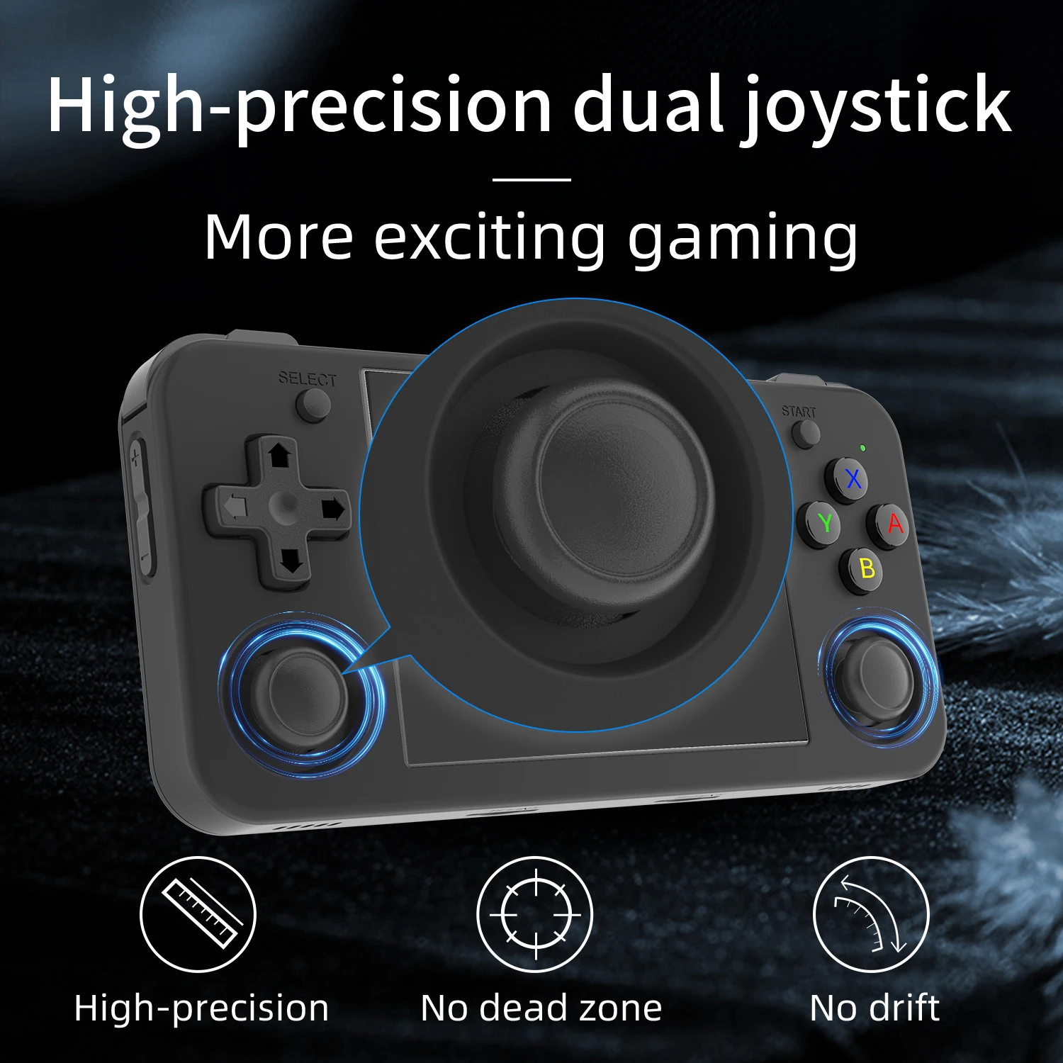 ANBERNIC　RG35XX H　64GB　ブラック ANBERNIC RG35XX H Game Console 64GB TF Card 5000+ Games Black