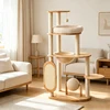 Balle à gratter pour chat et arbre à chat avec planche à gratter