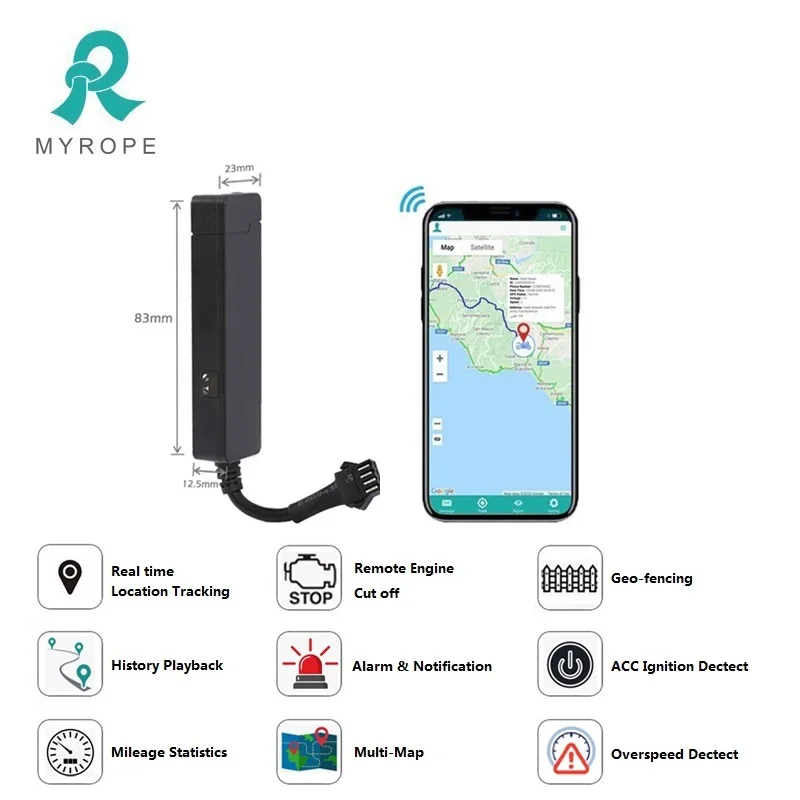 Super Mini Tracker GPS Real Time Tracking GPS Rastreador Chip Motorcycle Tile GPS Tracker Device