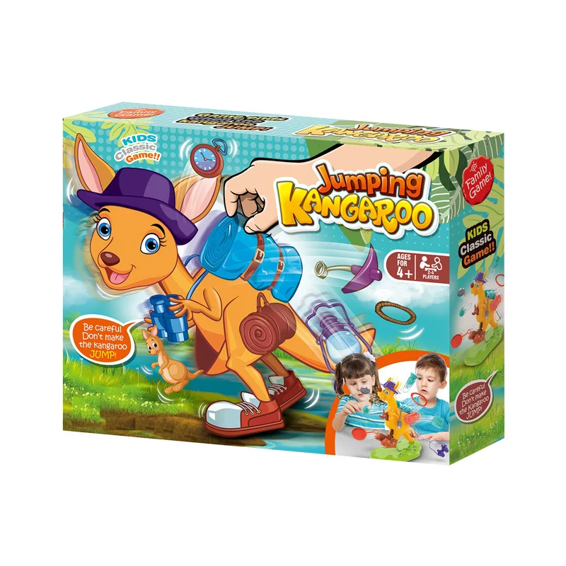 Parent-child Interactive Multiplayer Game Set Jumping Kangaroo Pendant Classic Board Games for Kids Educational