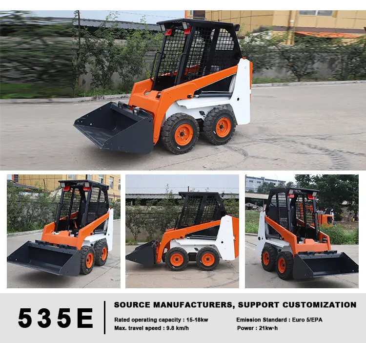 product multifunctional ce epa euro5 home farm garden gasoline diesel mini small micro compact skid steer loader-59