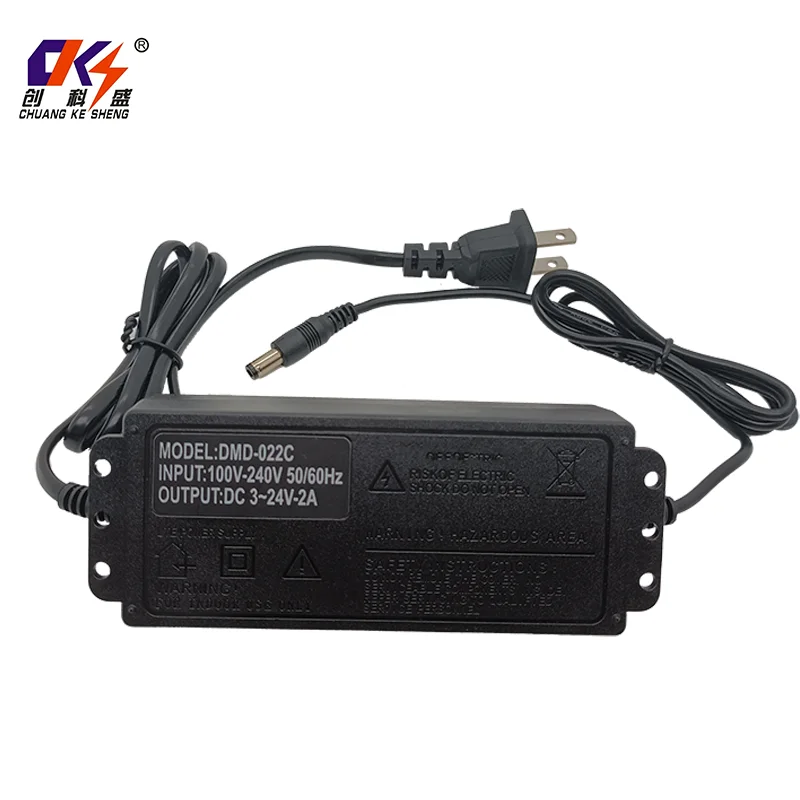 product factory direct sales dc adjustable power supply 3 24v 2a adjustable power adapter for electronic products-3