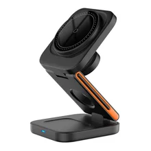 3 In 1 Wireless Charger Stand Foldable Three In One Wireless Charging Bracket For Iphone And Samsung Watch