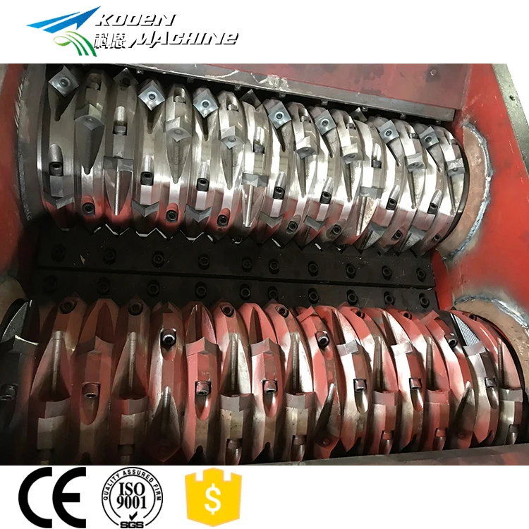 Plastic Shredder Machine Bottle Pipe Paper Lumps Plastic Films Bags Wood Pallets Single Double Shaft Shredding Machine