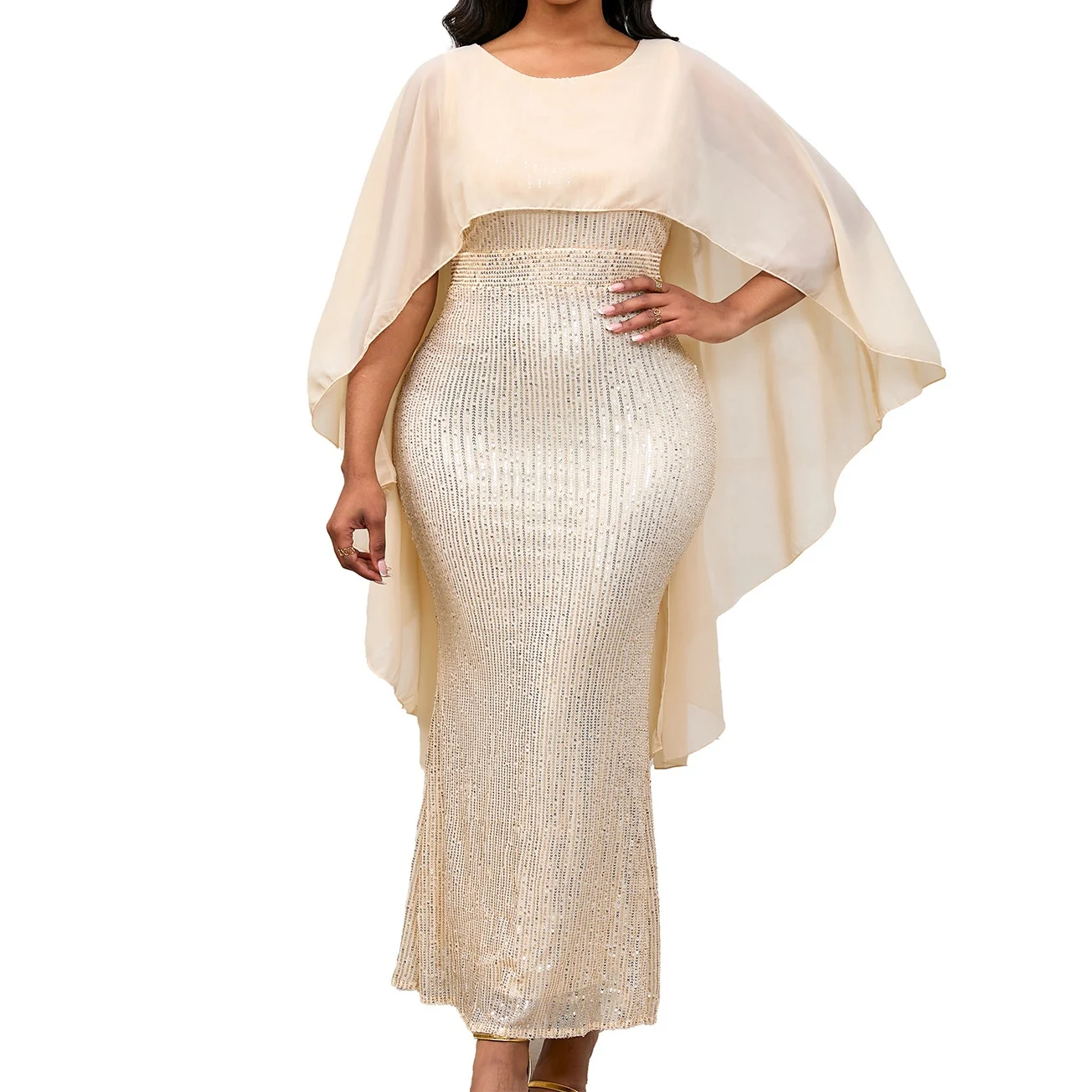 open lace back dress Chiffon Dress for Women Party Long Dresses Boat Neck Half Sleeve Mother of  The Bride Dress Flowy Wedding Guest Dress Blue at Amazon Women's Clothing  store