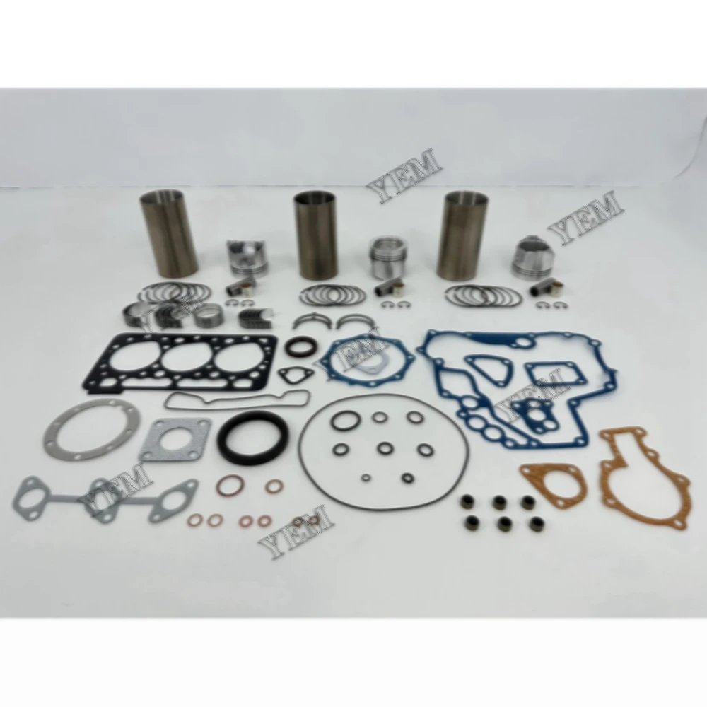 For Kubota WG750 Overhaul Kit With Bearings Cylinder Piston Ring Liner Gasket Set 12691-21110 Engine Repair Kit