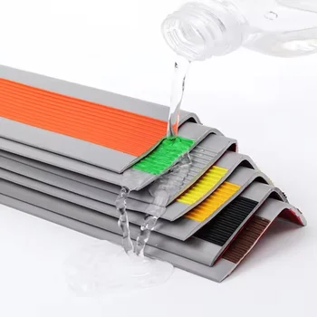 L-Type Right Angle Indoor/Outdoor Anti-Slip PVC Stair Edge Pressing Strip Wear-Resistant Step Corner Protection